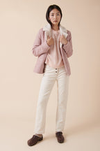 Pull En Laine Et Mohair Maximinus - Rose