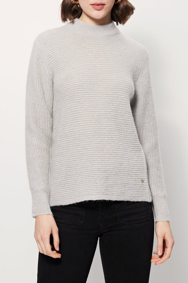 Pull En Mohair Et Laine Montreuil - Gris