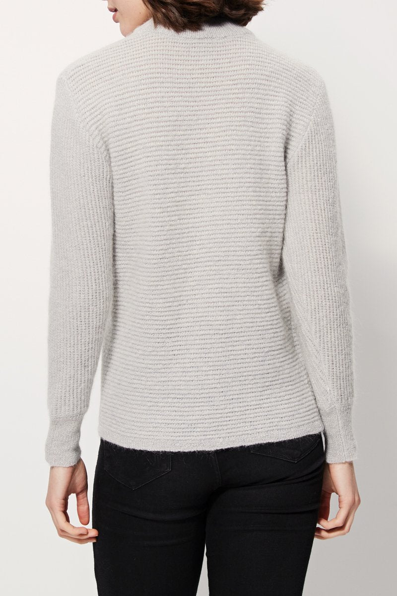 Pull En Mohair Et Laine Montreuil - Gris