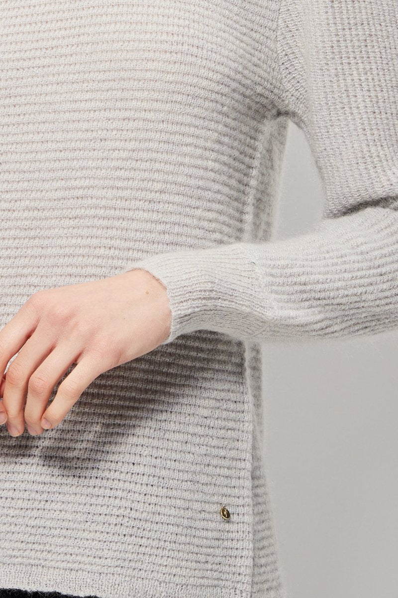 Pull En Mohair Et Laine Montreuil - Gris