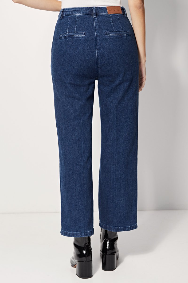 Pepito High-Waisted Wide-Leg Jeans - Blue
