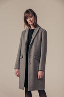 Manteau En Laine Lorela - Gris Chiné