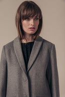 Manteau En Laine Lorela - Gris Chiné