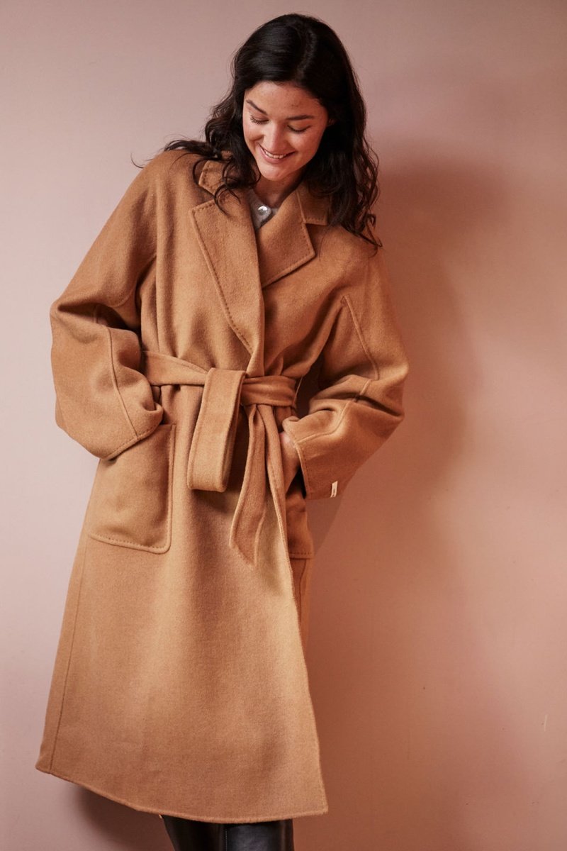 Manteau En Laine Laurenzo - Camel
