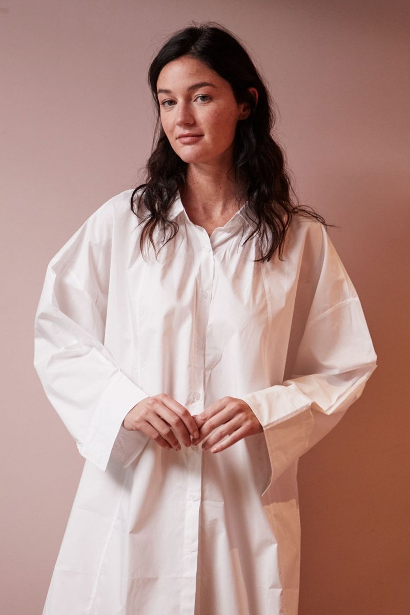 Reef Shirt Dress - White
