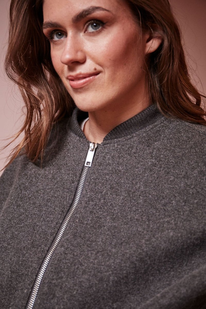 Bomber Vosges - Gris Foncé Chiné