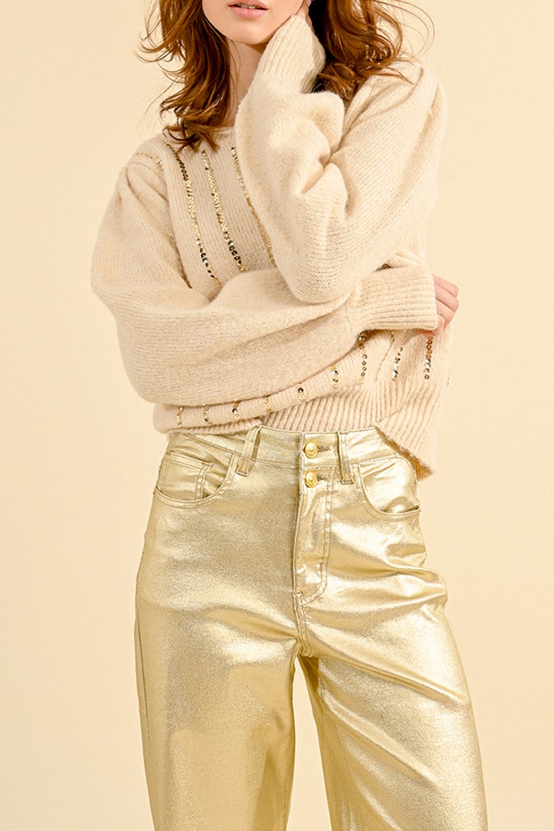 Pull - Beige - Molly Bracken - Femme