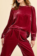 Top - Burgundy - Molly Bracken - Women