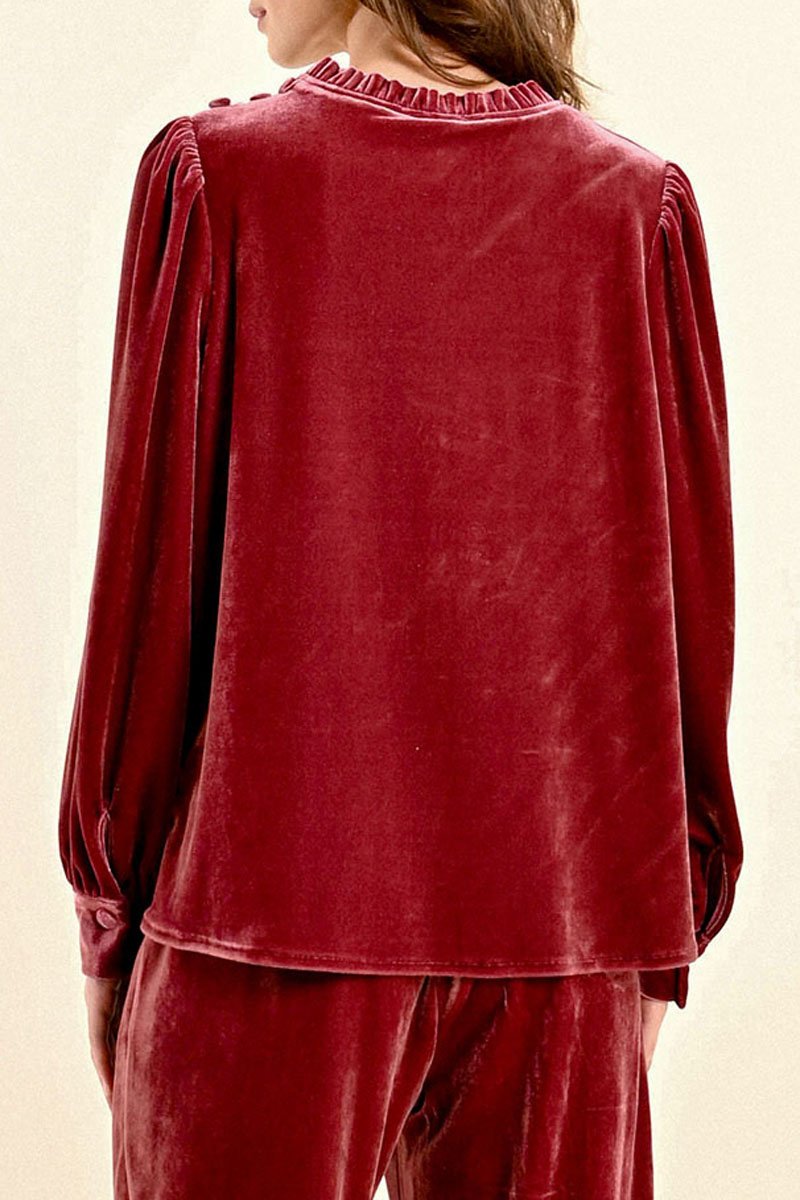 Top - Burgundy - Molly Bracken - Women