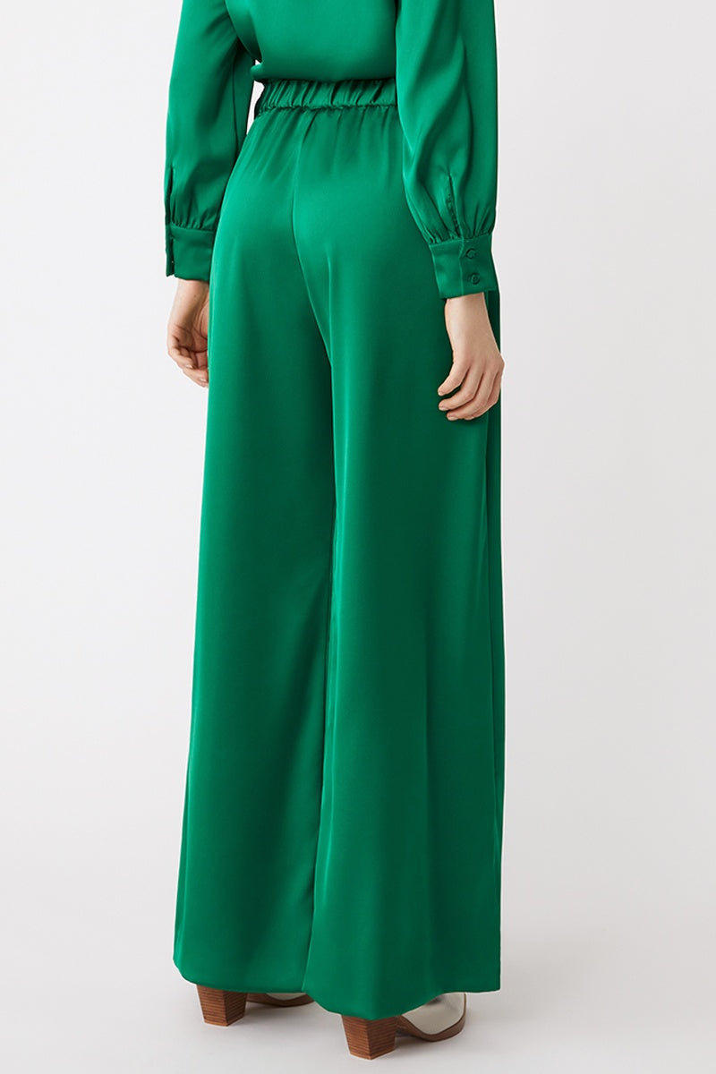 High Waisted Trousers - Green