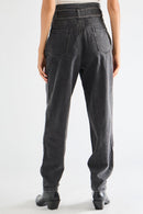 Jean Taille Haute - Gris Foncé