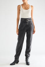 High-Waisted Jean - Dark Grey
