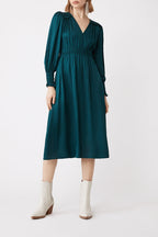 Robe Midi - Bleu Canard