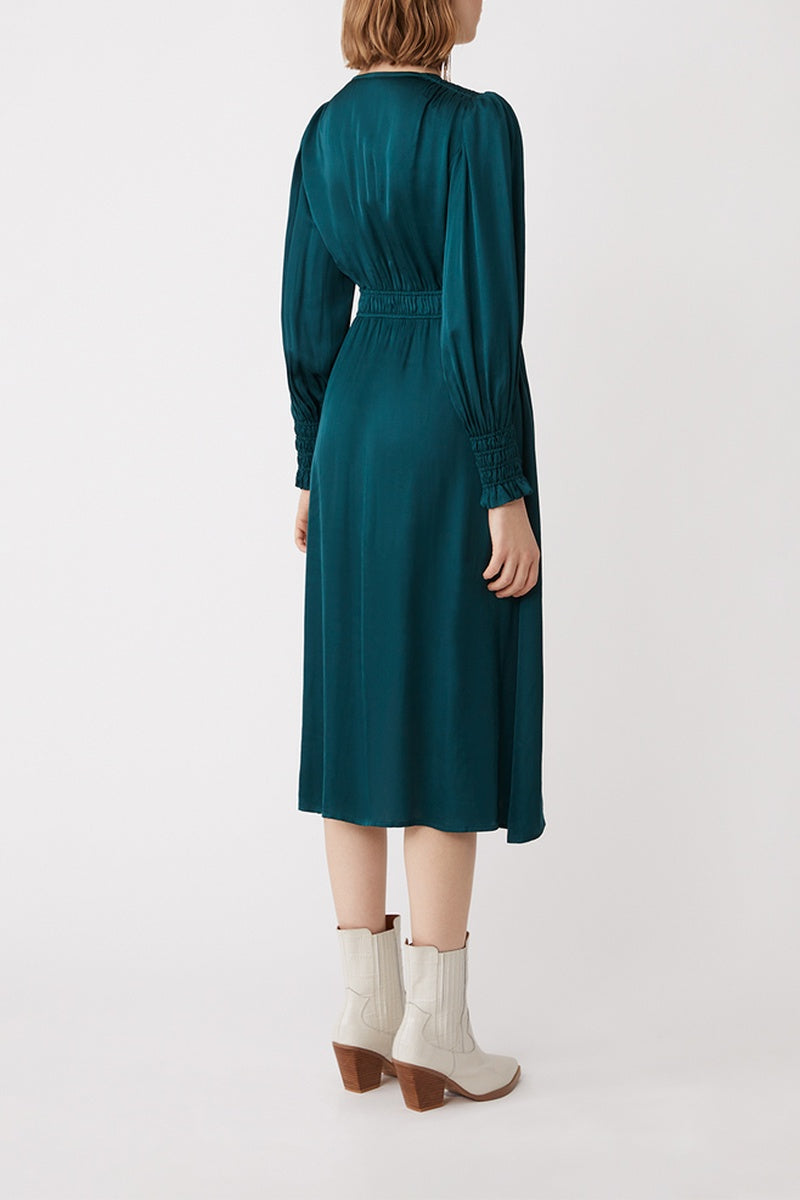 Robe Midi - Bleu Canard