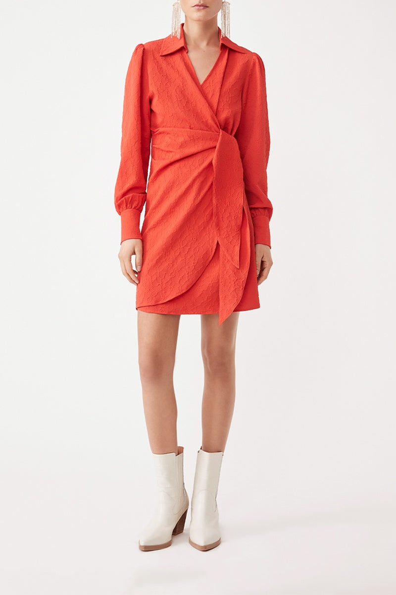 Wrap Dress - Orange