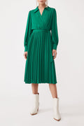 Vestido Plisado - Verde