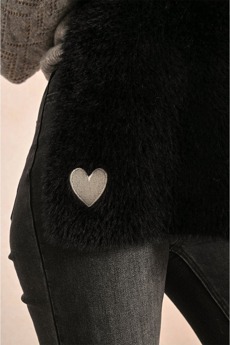 Écharpe - Noir - Femme