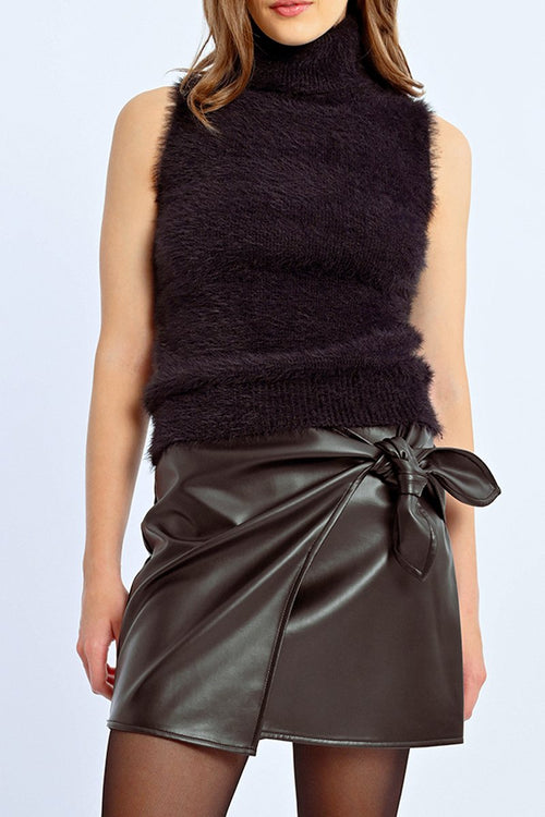 Sleeveless Sweater - Black - Lili Sidonio - Women's