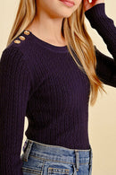 Pull - Bleu Marine - Molly Girl - Enfant