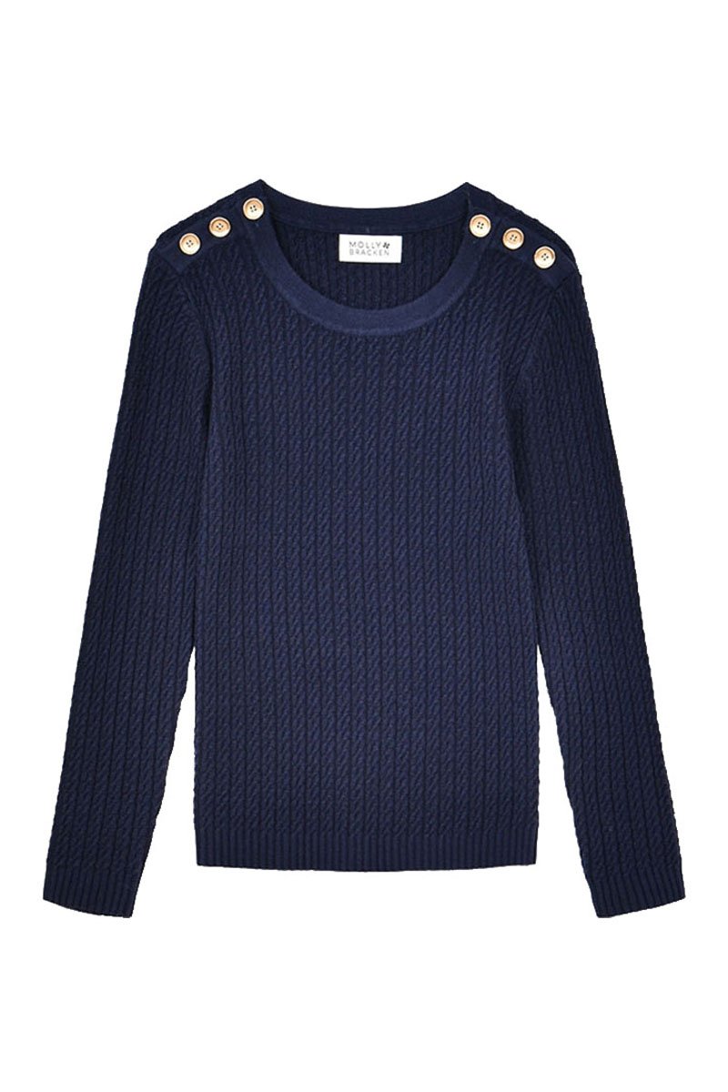 Pull - Bleu Marine - Molly Girl - Enfant