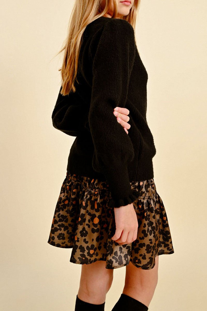 Sweater - Black - Molly Girl - Child