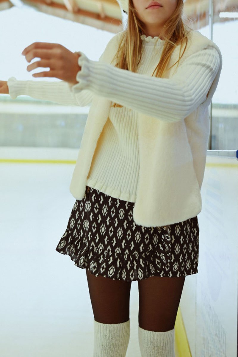 Pull - Blanc - Molly Girl - Enfant