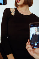 Sweater Dress - Black - Lili Sidonio - Women's