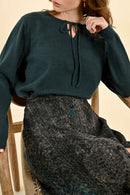 Sweater - Petrol Blue - Molly Bracken - Women's