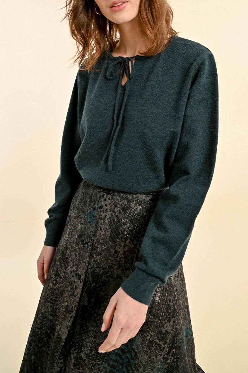 Sweater - Petrol Blue - Molly Bracken - Women's