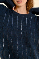 Sweater - Navy Blue - Molly Bracken - Women