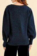 Sweater - Navy Blue - Molly Bracken - Women