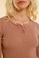 Sweater - Dusty Rose - Molly Bracken - Women's