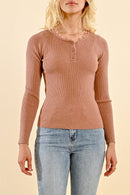 Sweater - Dusty Rose - Molly Bracken - Women's