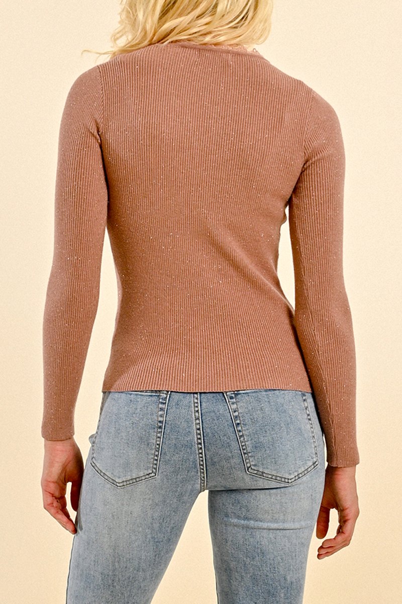 Sweater - Dusty Rose - Molly Bracken - Women's