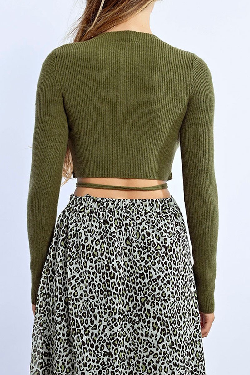 Short Sweater - Khaki - Lili Sidonio - Women