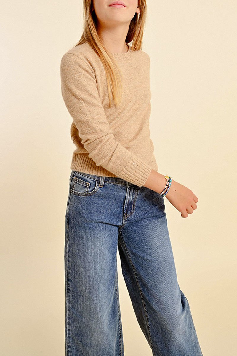 Pull - Beige - Molly Girl - Enfant