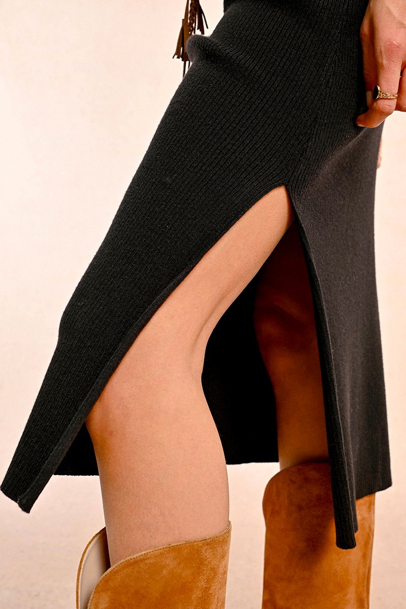 Robe Pull - Noir - Molly Bracken - Femme