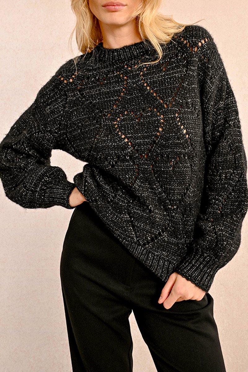 Sweater - Black - Molly Bracken - Women
