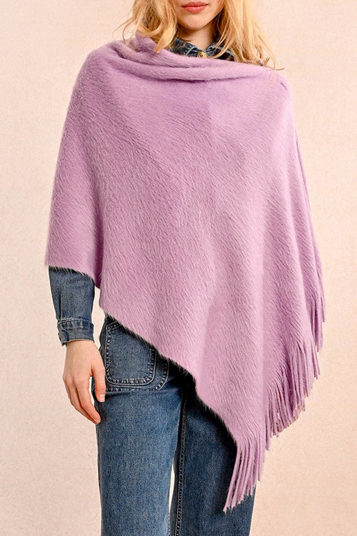 Poncho - Mauve - Molly Bracken - Femme