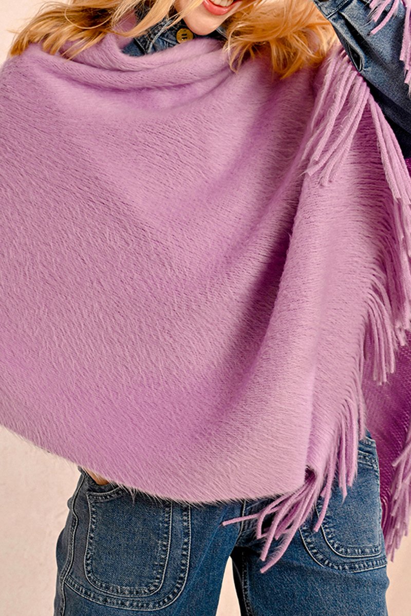 Poncho - Mauve - Molly Bracken - Femme