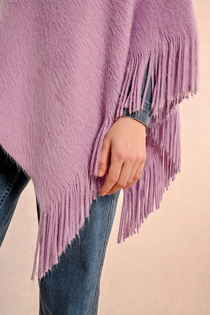 Poncho - Mauve - Molly Bracken - Femme