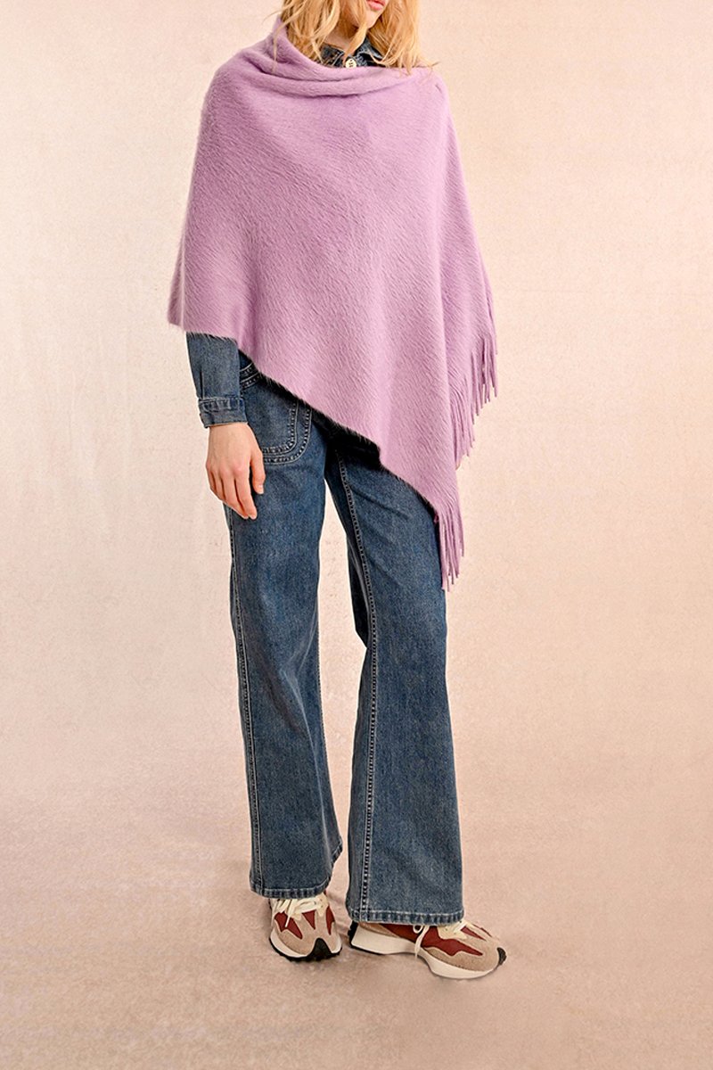 Poncho - Mauve - Molly Bracken - Femme