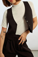 Gilet De Costume - Noir - Lili Sidonio - Femme