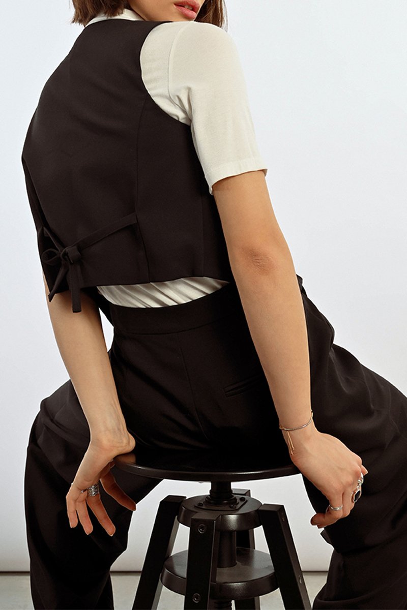 Gilet De Costume - Noir - Lili Sidonio - Femme