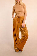 Pantalon Palazzo - Moutarde - Molly Bracken - Femme