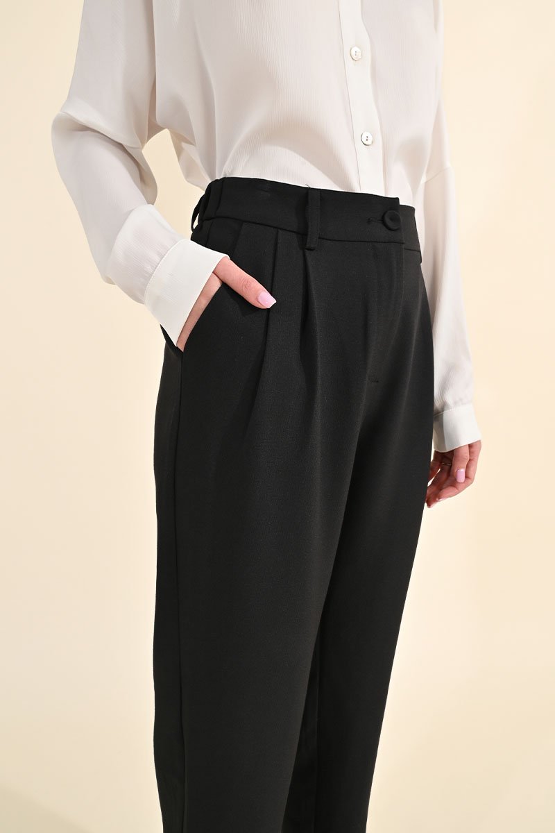 Trousers - Black - Molly Bracken - Women's