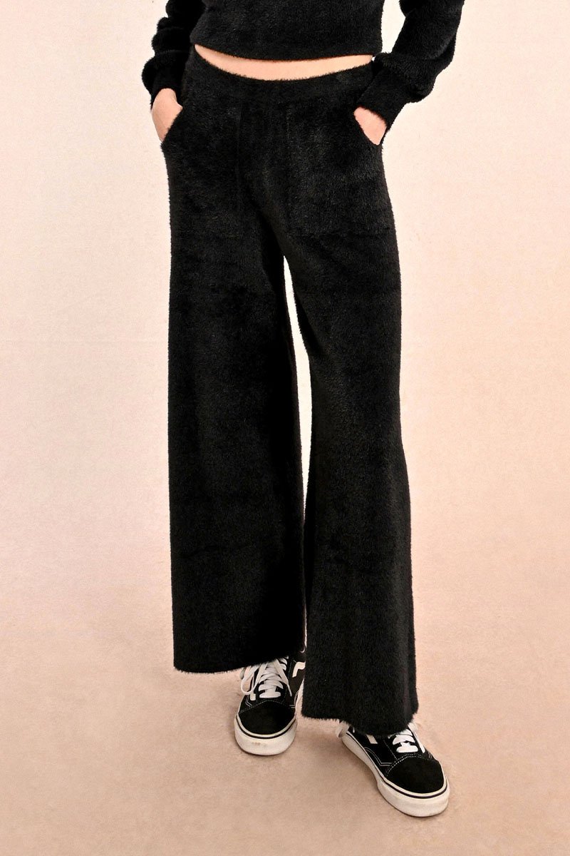 Pantalon Palazzo - Noir - Molly Bracken - Femme