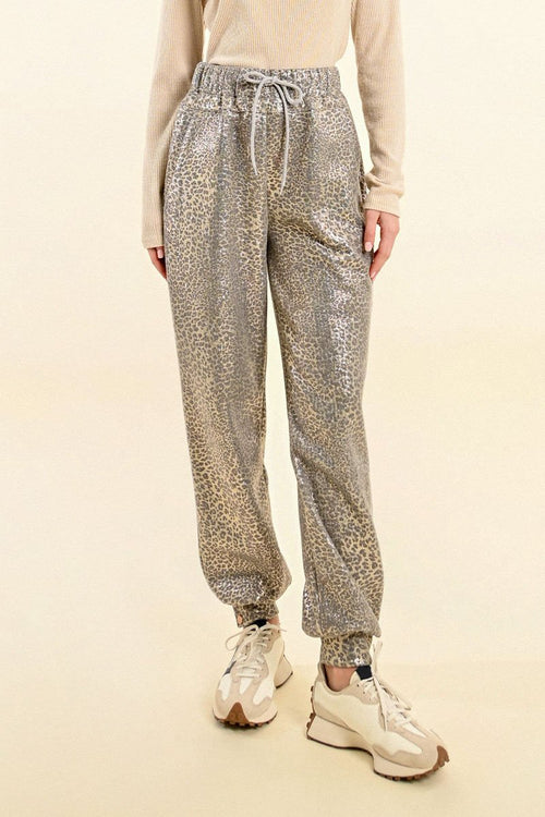 High-waisted trousers - Beige - Molly Bracken - Women's