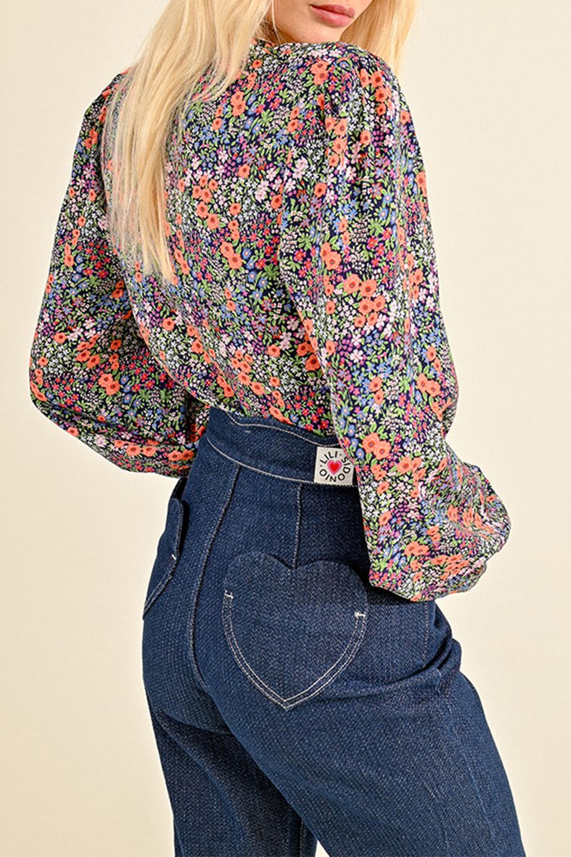 Jean 7/8 Taille Haute - Bleu Foncé - Lili Sidonio - Femme