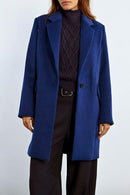 Manteau En Laine - Bleu Marine - Lili Sidonio - Femme